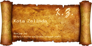 Kota Zelinda névjegykártya